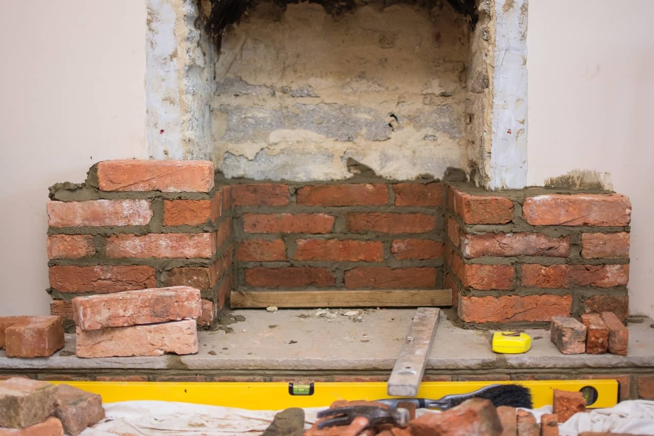 How To Build Brick Fireplace Indoor Mriya