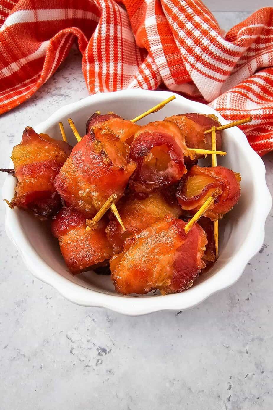 bacon wrapped pineapple appetizer recipe
